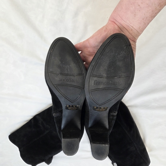Franco Sarto L-Hesperia Black Suede Over the Knee Boots Size 9 - Picture 8 of 14